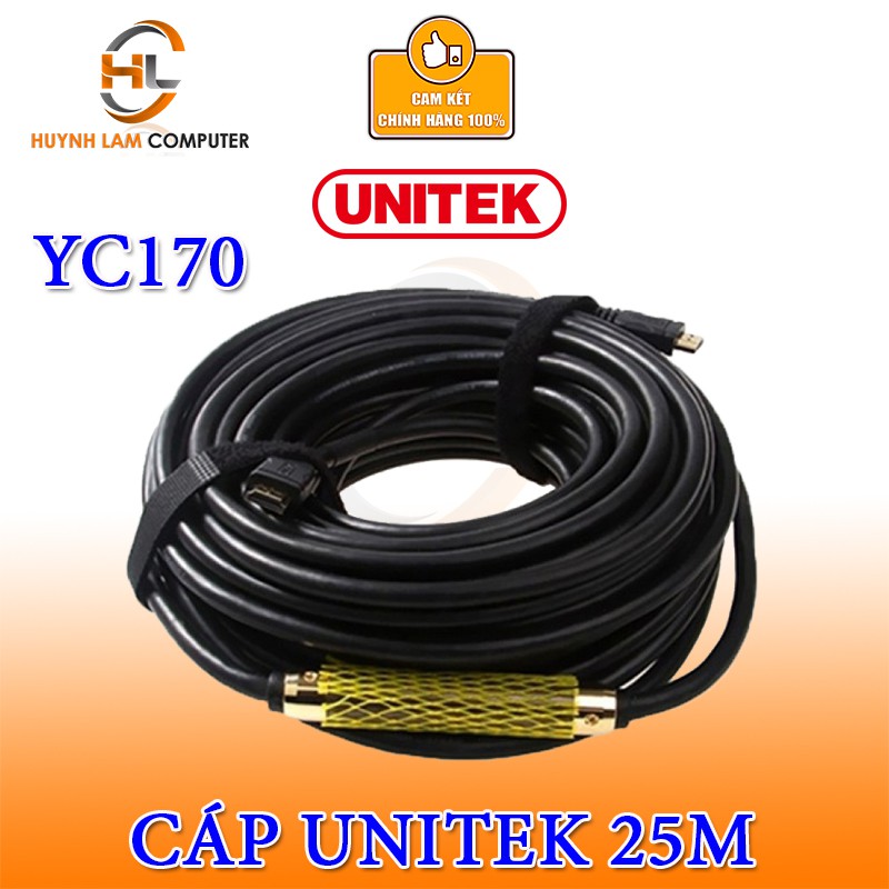 Cáp HDMI 25m Unitek Y-C170 Hàng chính hãng