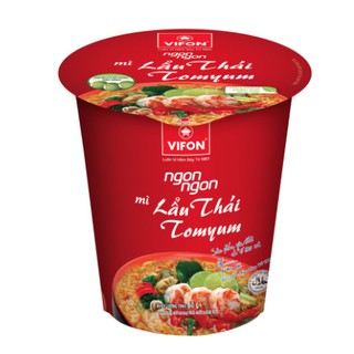Mì ly ngon ngon lẩu thái tomyum 60g/ly vifon