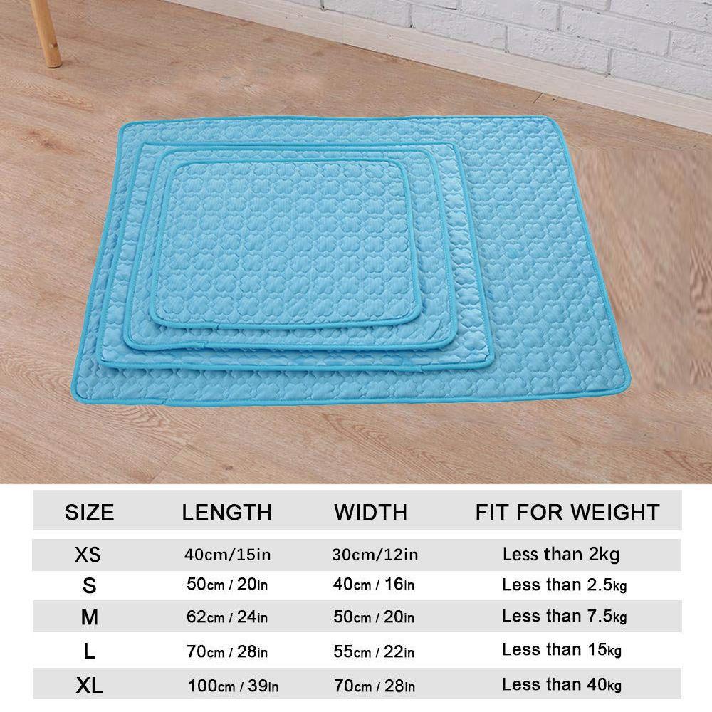 Thảm Lót Bằng Lụa Lạnh Chống Ẩm Thoáng Mát Cho Thú Cưng
