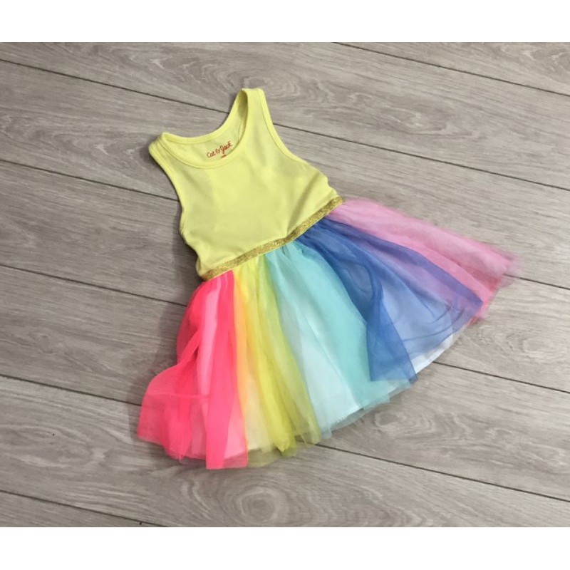 Váy tutu Catjack cho bé gái dư xịn siêu đẹp, thân trên cotton thân dưới voan. Có 3 màu như hìnhSize : 12/18 - 5 tuổi