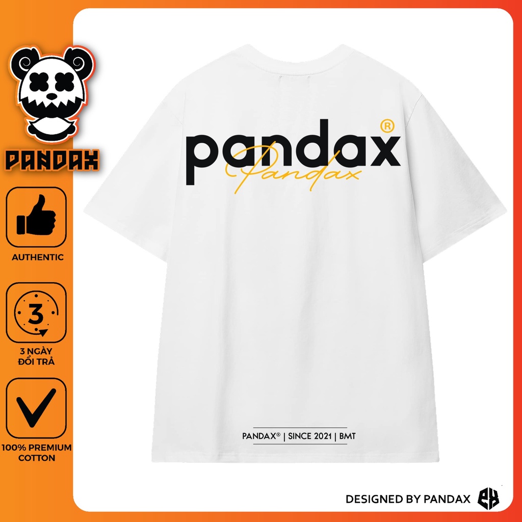 Áo thun tay lỡ PANDAX phông Unisex nam nữ Premium Cotton oversize form rộng BASIC LOGO [ Full Box ] | BigBuy360 - bigbuy360.vn