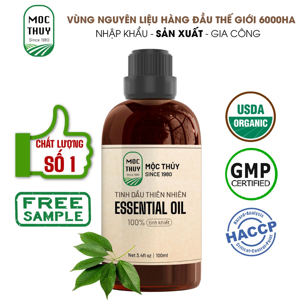 ┅Tinh dầu Long Não Việt Nam MỘC THỦY dung tích 100ml/ 500ml - Camphor Essential Oil đạt chuẩn chất lượng kiểm định