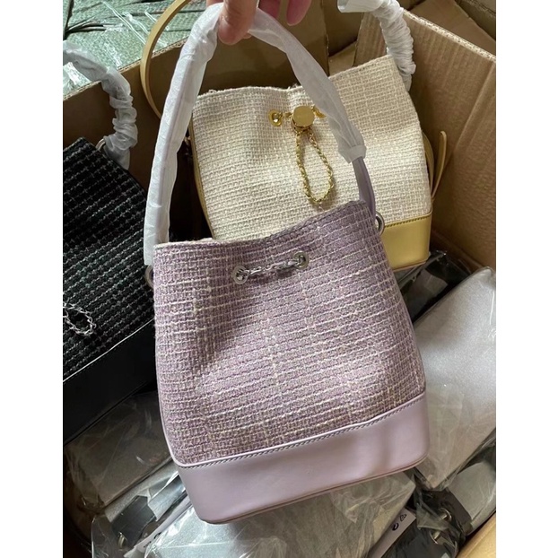 Túi pedr hobo rút dây vải tween