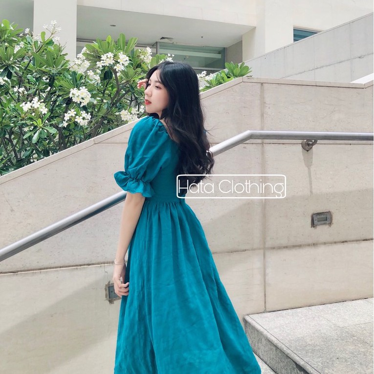 Đầm Maxi Phối Nút Xinh Xắn