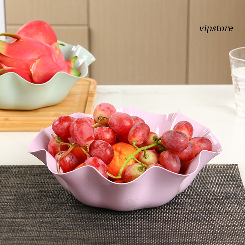 Tô nhựa đựng thức ăn thiết kế diềm xếp nếp đa năng chống trượt cho nhà bếp / văn phòng