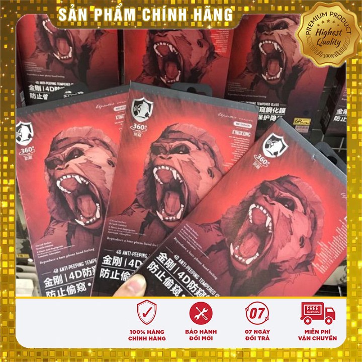 🌟King Kong🌟 Miếng dán Kính cường lực chống nhìn trộm iphone full màn 6 6s 7 8 SE PLUS / X XR XS /11 12 MINI PRO MAX +