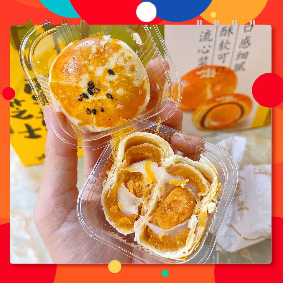 Bánh trứng chảy Moncake Đài Loan 4 vị siêu ngon hot trend