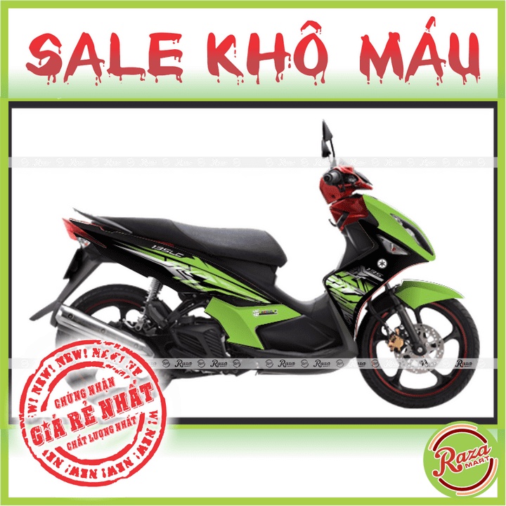 | SALE KHÔ MÁU | Tem trùm xe Nouvo LX - Decal PVC 5 Lớp Cao Cấp - Chống Thấm, Chống Phai Màu - Mã số: NOL 55