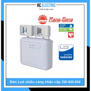 [ Rạng Đông ] Đèn Led chiếu sáng khẩn cấp 3W-6W-8W