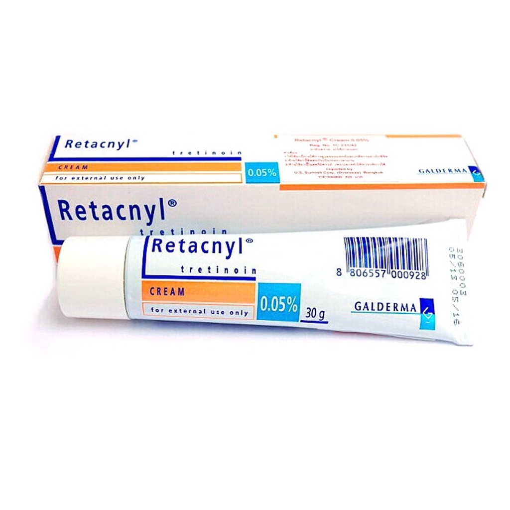 Tretinoin Retacnyl Cream 0,025%, 0.05% - Kem dưỡng hỗ trợ giảm mụn, trẻ hóa da