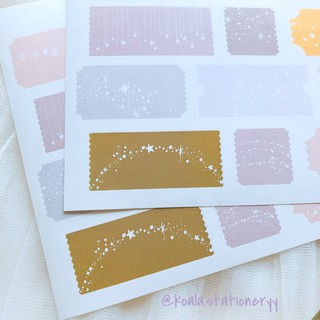 Bullet Journal Sticker - Note trang trí hình vé