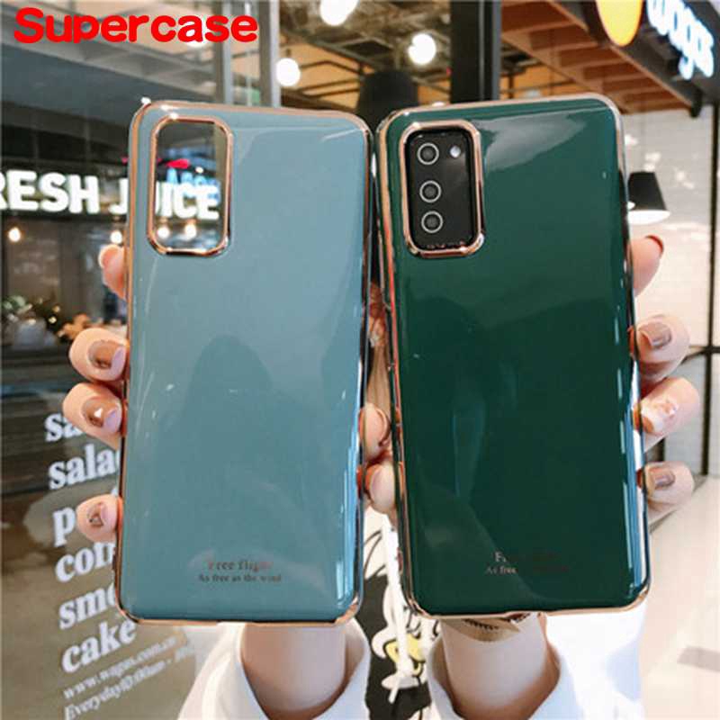 Ốp Điện Thoại Mạ Màu Bơ 6d Cho Samsung Galaxy A03S A22 A82 A32 A72 A52 A02 A02S A12 M02S M12 F12