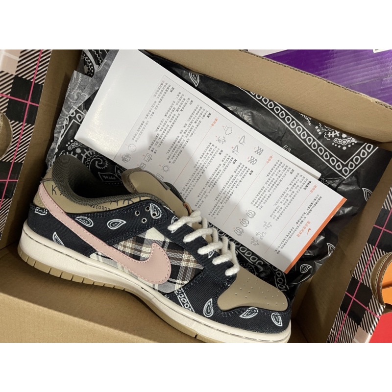 giày SB Dunk Travis Scott | hoạ tiết sắc nét | Bản cao cấp