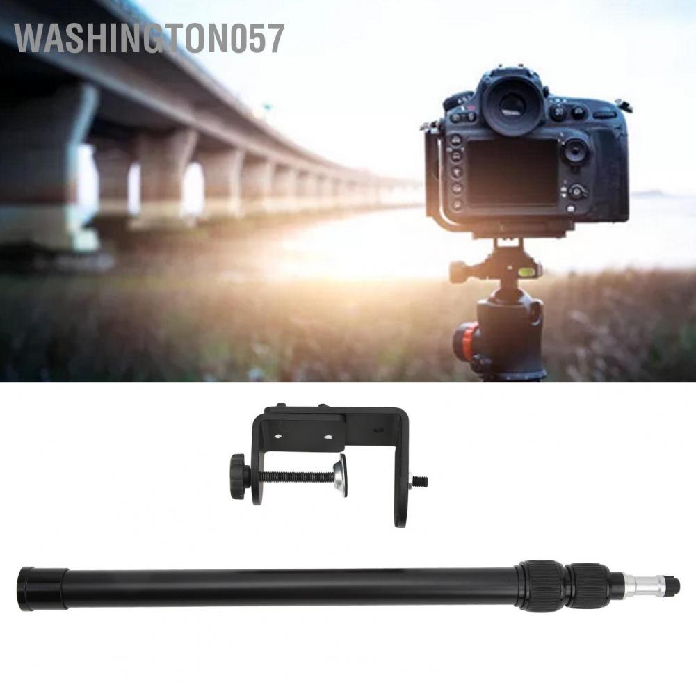 Washington057 Camera Desk Mount Stand Tabletop C Clamp Aluminum Alloy Arm with Ballhead for Live Broadcasting Photography