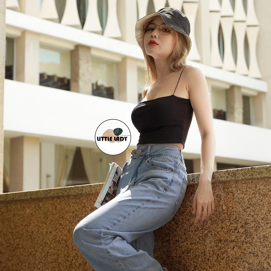 Áo Hai Dây Croptop Kiểu Ôm Body Chất Thun "Áo 2 DÂY" | BigBuy360 - bigbuy360.vn