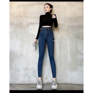 Quần jean ôm 1khuy nắp túi