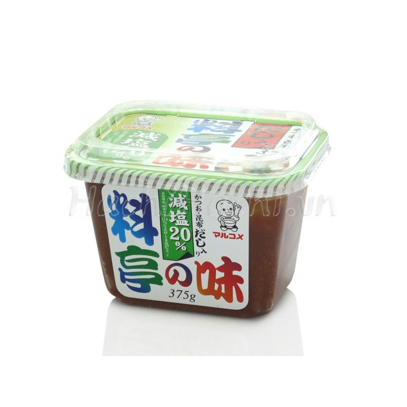 DATE 06/2023 - Miso Dashi trộn sẵn Marukome (Cắt giảm 20% muối) 375g - Hachi Hachi Japan Shop