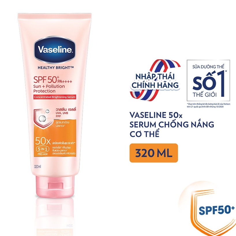 Kem dưỡng thể Vaseline Thái Lan 320ml