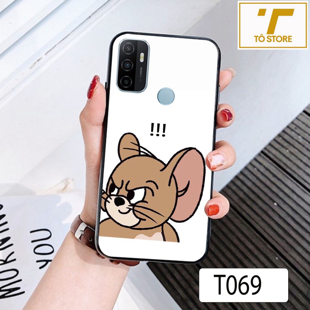 Ốp lưng điện thoại Oppo A53 - A52 - A92 in hình Tom và Jerry đáng yêu.