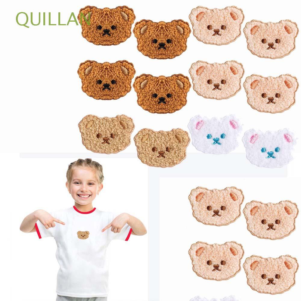 Miếng Vá Ủi Chuyển Nhiệt Quillan Sử Dụng Cho Quần Áo / Cặp Xách Thêu Hình Chú Gấu Diy
