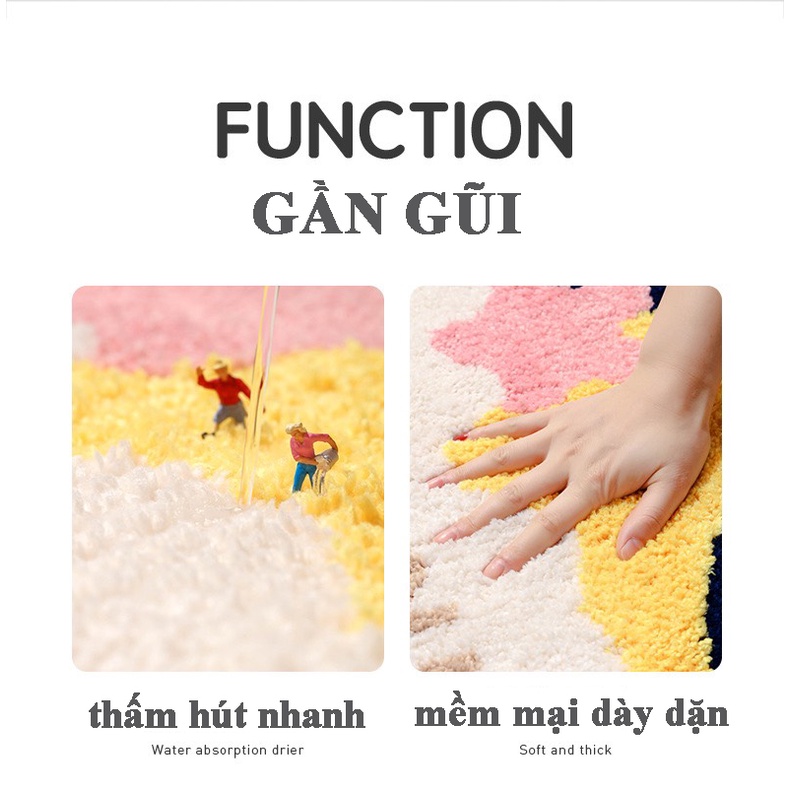 [ 100% Giống Hình ] Thảm Chùi Chân Để Cửa Loại Cao Cấp Dày Dặn Hình Dữ Thương Độc Đáo