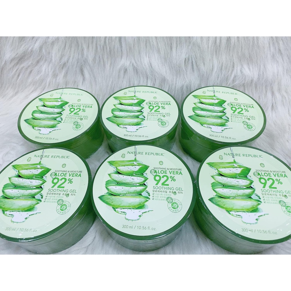 Gel ECOSY 100% Aloe Vera Lô Hội ( NHA ĐAM ) Dưỡng Ẩm Cho Da 300ml