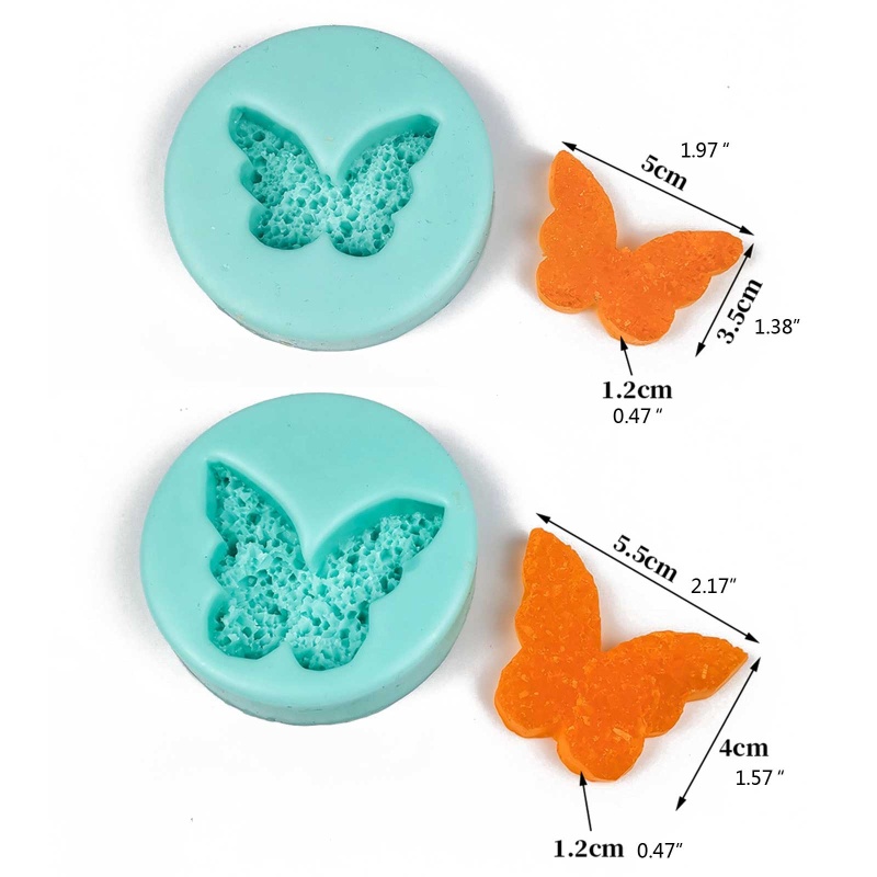 Khuôn Silicone Làm Bánh Hình Bướm Hoạt Hình Đáng Yêu