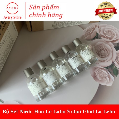 Bộ Set Nước Hoa Le Labo 5 chai 10ml 10, 29, 31, 33,46 Cực Sang.