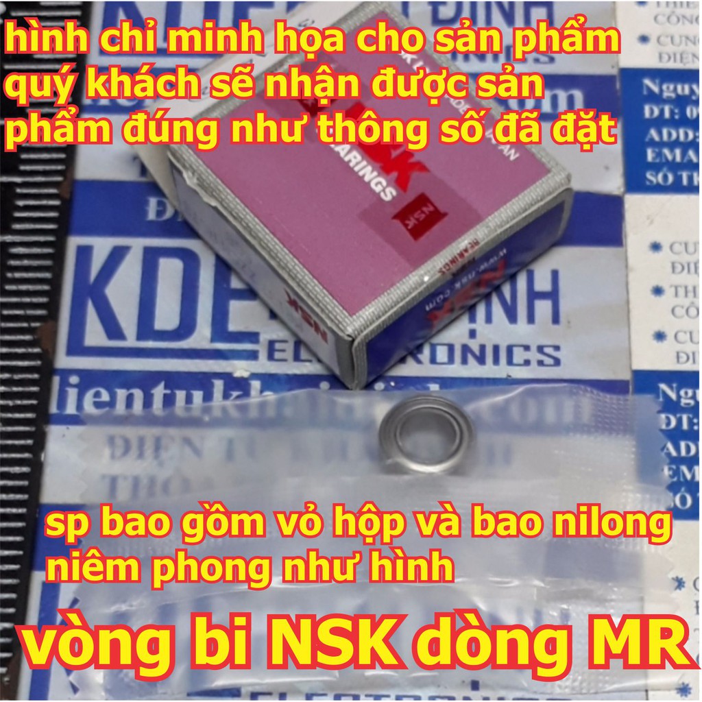 vòng bi, ổ bi, bạc dan NSK MR117 MR126 MR128 MR137 MR148 MR84 MR85 MR95 MR104 MR105 MR106 MR115 kde6201