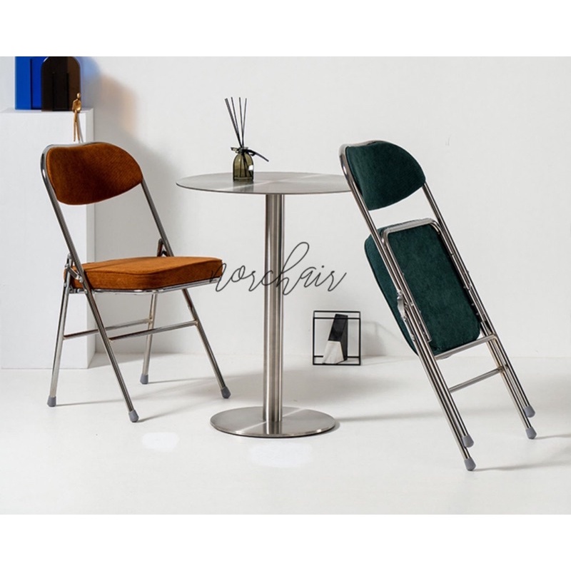 Ghế gấp Corduroy cao cấp - Chair Decor