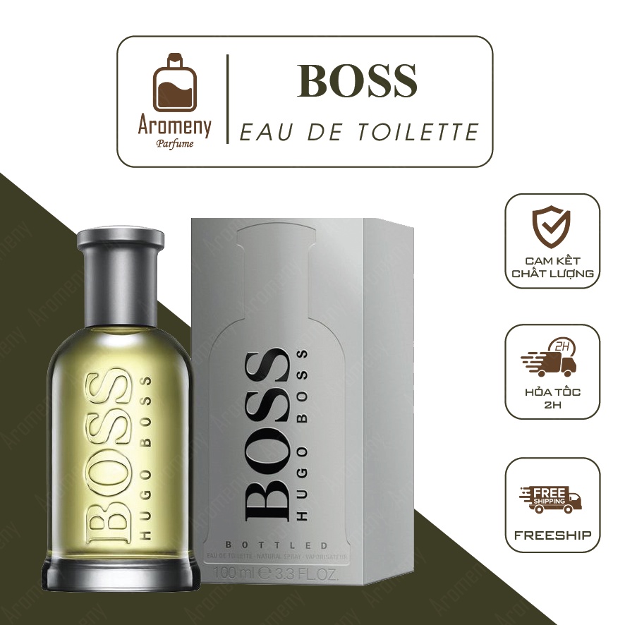 Nước hoa nam Boss bottled EDT 100ml – Tinh dầu nước hoa nam tính, sang trọng hương gỗ thảo mộc – Aromeny.Parfume