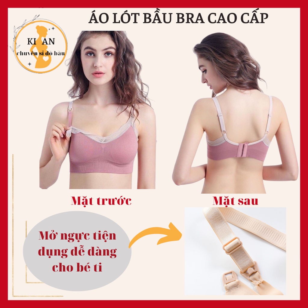 [Hàng chính hãng]Áo lót bầu áo bra bầu chống chảy xệ cao cấp, siêu có giãn, siêu mát, đồ lót bầu mở nắp cho con ti