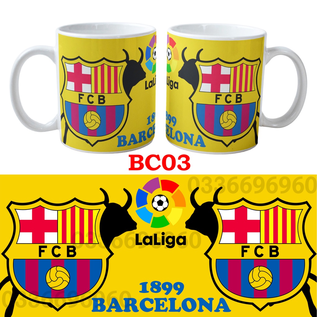 Cốc Sứ Barcelona Nhiều Mẫu, Cốc Barca Loại 1