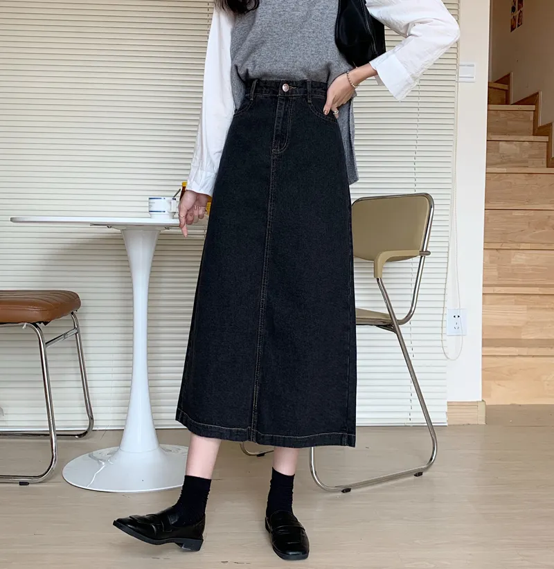 Chân Váy Jeans Dài Thời Trang Dành Cho Nữ | BigBuy360 - bigbuy360.vn