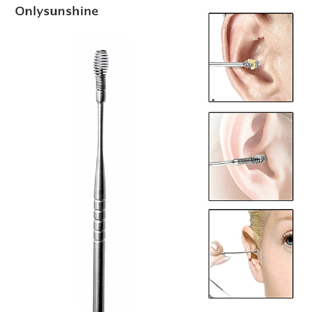 Bông Tai Dạng Xoắn Ốc Xoay 360 Độ Bằng Thép Không Gỉ