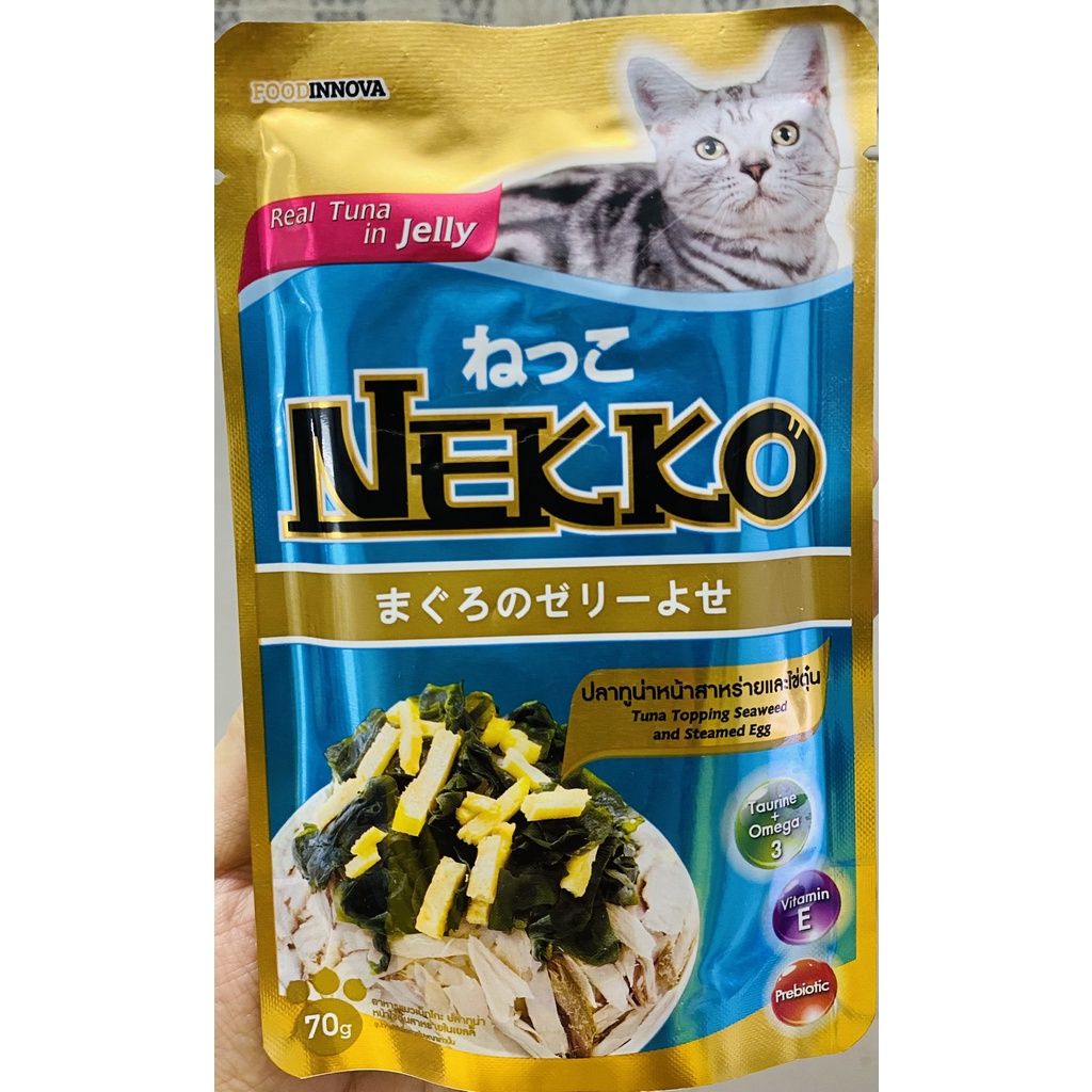 (Bình tân)(Hada petshop) Pate Nekko cho mèo đủ vị gói 70g