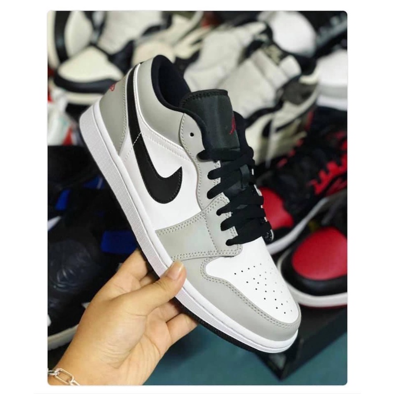 Giày Jordan cổ thấp màu xám tro nhạt nam nữ, Giày Jordan 1 low smoke grey xám bản đẹp full box bill phụ kiện | BigBuy360 - bigbuy360.vn
