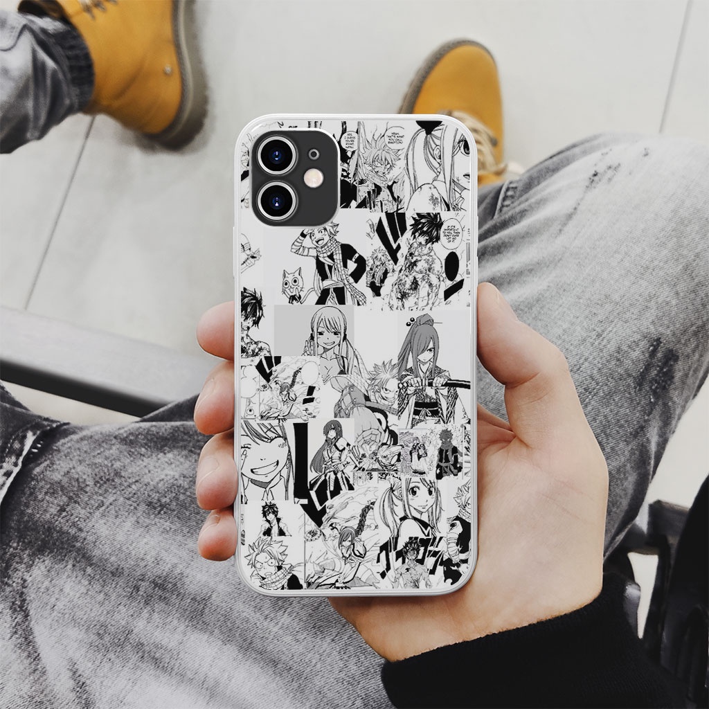 Ốp Lưng Fairy tail manga collage iphone case  cho Iphone 5 6 7 8 Plus 11 12 Pro Max X Xr PAP20210943