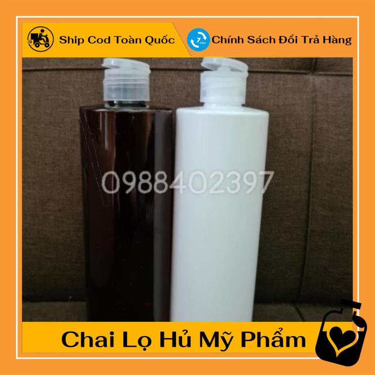 Chai Chiết Mĩ Phẩm ❤ TOP GIÁ RẺ ❤ Chai nhựa pet Nắp Bật 500ml cao chiết mỹ phẩm , phụ kiện du lịch