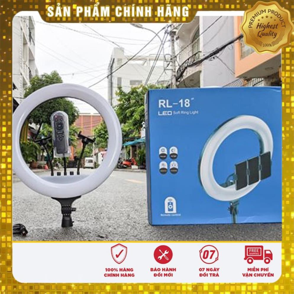 Đèn Livestream size 45 3 kẹp điện thoai, Phù hợp cho Livestream, Spa làm đẹp, tặng kèm chân bảo hành đổi mới