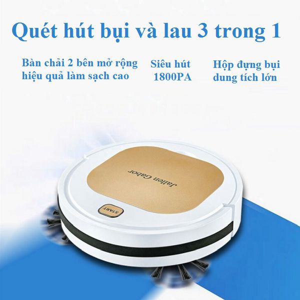 Robot hút bụi - Có bảo hành - Robot lau nhà thông minh sử dụng pin sạc model IS30 thiết bị tiện ích vệ sinh nhà cửa