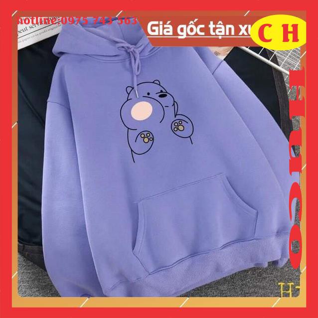 áo hoodie thời trang thu đông nam nữ - áo hodi sweater nỉ bông má phính- form thụng unisex freesize ulzzang basic giá rẻ