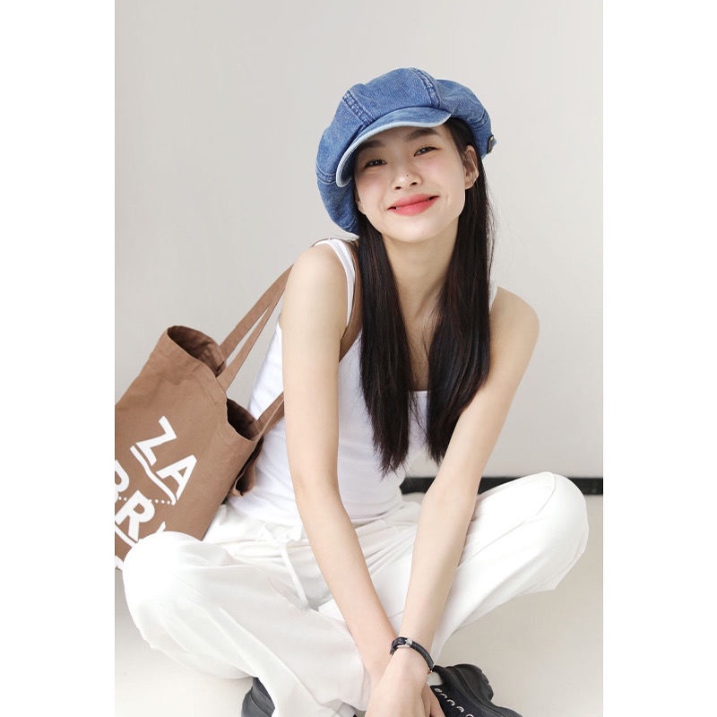 Mũ Beret Thời Trang Xuân Hè Phong Cách Cao Bồi Nhật Bản Dành Cho Nữ