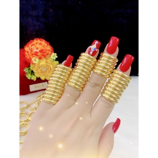 Nhẫn cưới trơn 2 chỉ khắc 9999 mạ 24k cực chuẩn p1569