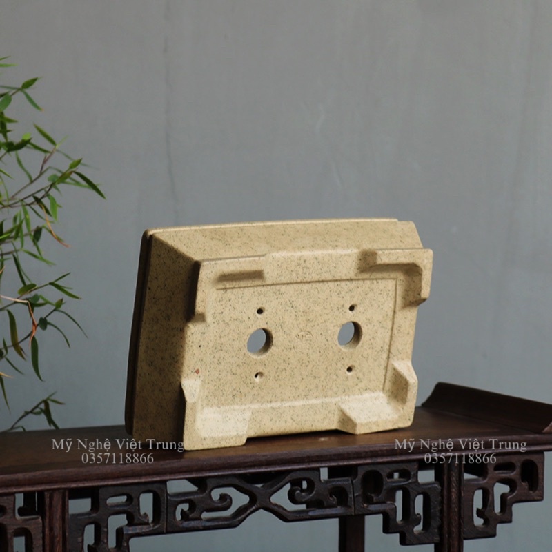 Chậu Gốm Tử Sa Vàng, Chậu Cây Bonsai Mini