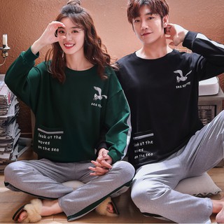 [HÀNG CÓ SẴN] Đồ đôi nam nữ dài tay - Đồ mặc nhà kiểu dáng Hàn Quốc