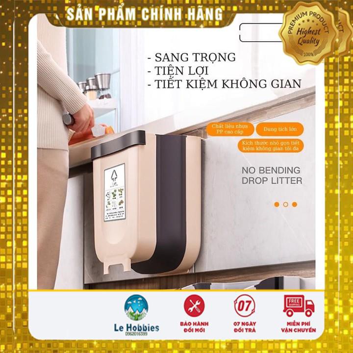 Thùng rác thông minh dễ dàng gấp gọn.