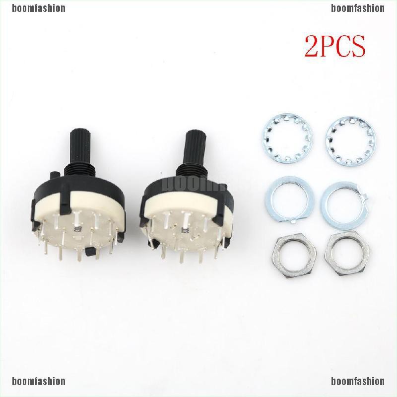 Set 2 Công Tắc Xoay Kênh RS26 2 Cực 6 Kênh Tùy Chỉnh