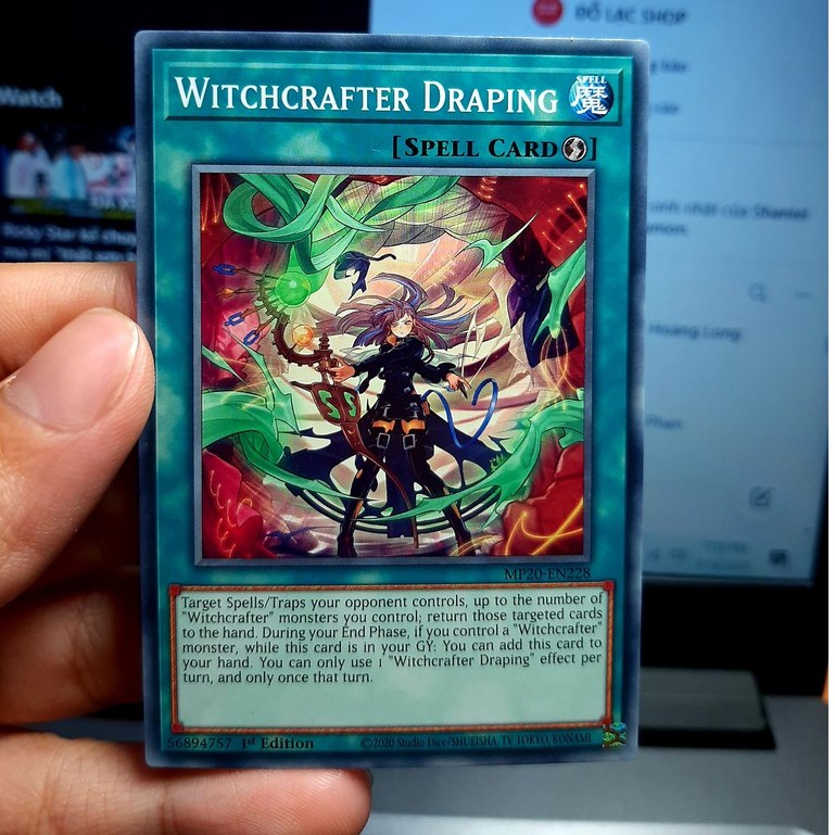 THẺ BÀI YUGIOH Witchcrafter Draping - MP20-EN228 - Common 1st Edition