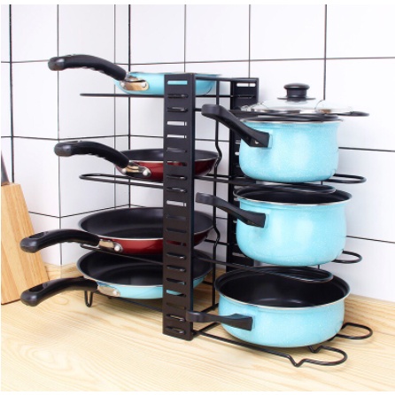 Giá để chảo, xoong, nồi, kệ gác vung nồi chảo thớt đa năng tiện lợi